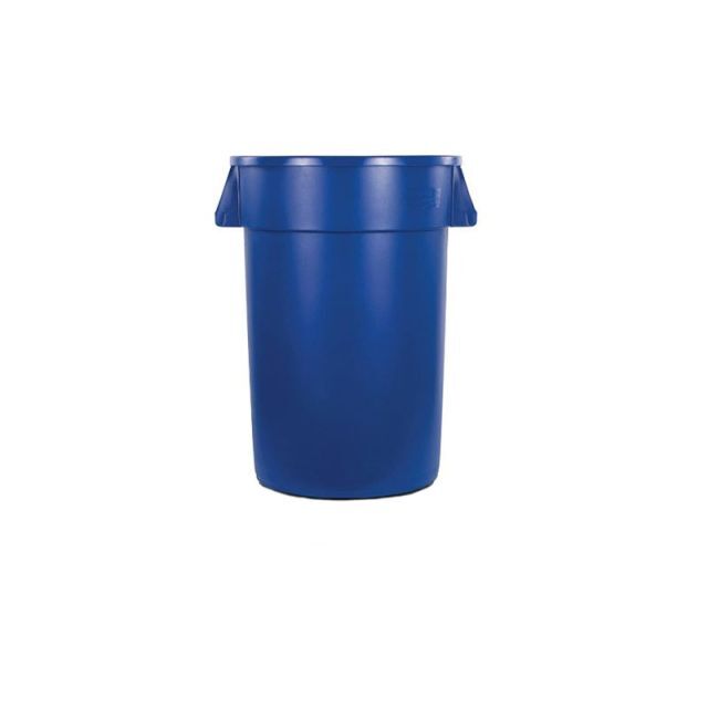 Carlise 32 Gal Blue Recycle Trash Can