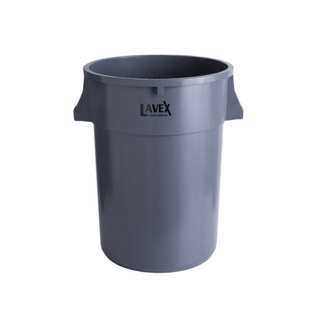 Lavex Ctc 44 Gallon Gray Round Commercial Trash Can