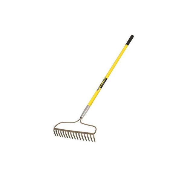 Truper 31380 Trupro Bow Rake- 6-Tine w/ Fiberglass Handle
