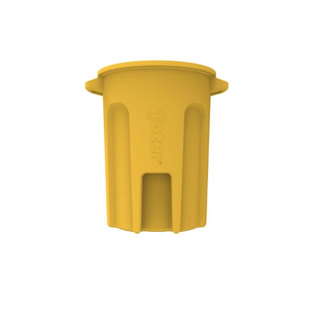 Toter R32 Yellow 32 Gallon Round Trash Can